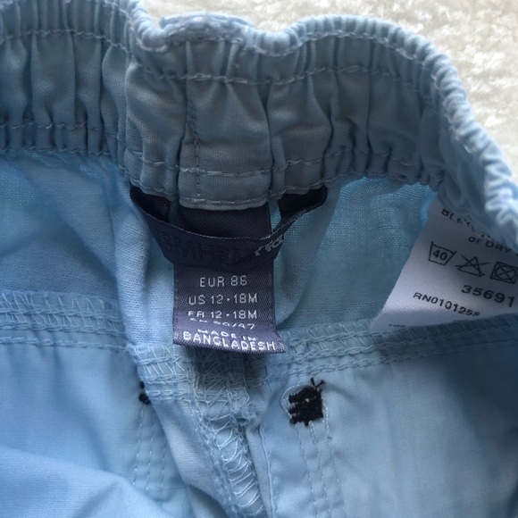 Boys light blue drawstring elastic waist band pant - Picture 6 of 6